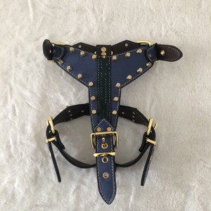<span class=keywords><strong>Alta</strong></span> <span class=keywords><strong>costura</strong></span> marca de lujo Bulldog francés arnés serpiente G cuero ajustable con material de PU duradero - Product Image 1