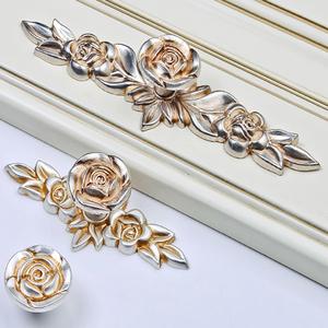 White Cabinet Knobs - Flower White Kitchen Cabinet Knobs - Ceramic Round Design White Cabinet Knobs - Flower White Kitchen Cabinet Knobs - Ceramic Round Design