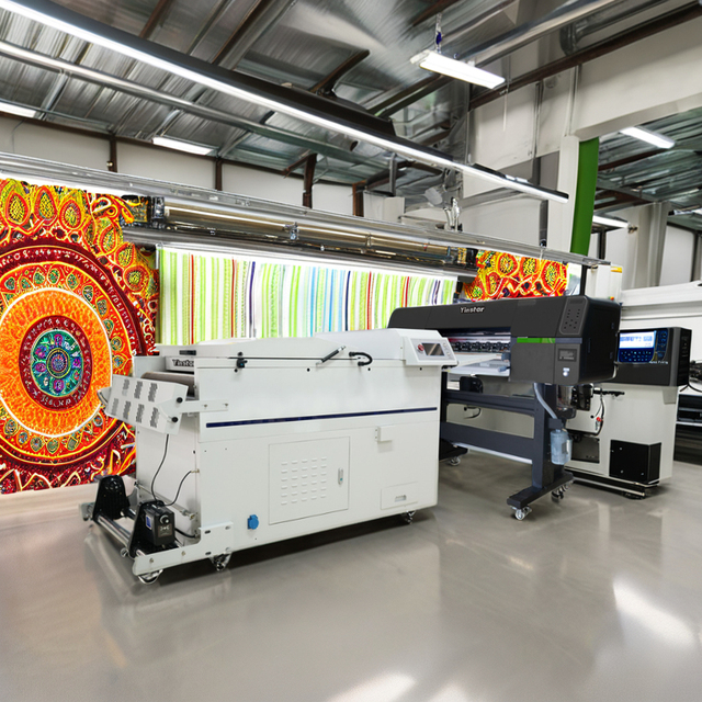 2024 60cm DTF Printing I3200 2 Head 24 Inch A2 Dtf Inkjet Printers With Conveyor Belt Powder Shaker for T Shirt and Cap Printing