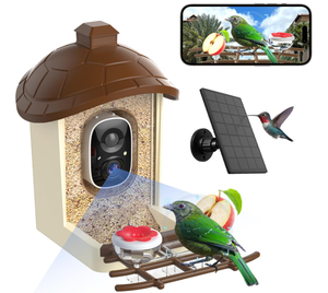 Cámara para Comedero de Aves de Alta Calidad al por Mayor, 2K HD, Panel Solar, Tarjeta de 32 GB, 4 en 1, Percha, Disfruta de la Observación de Cerca, Inalámbrica, para Exteriores - Product Image 1