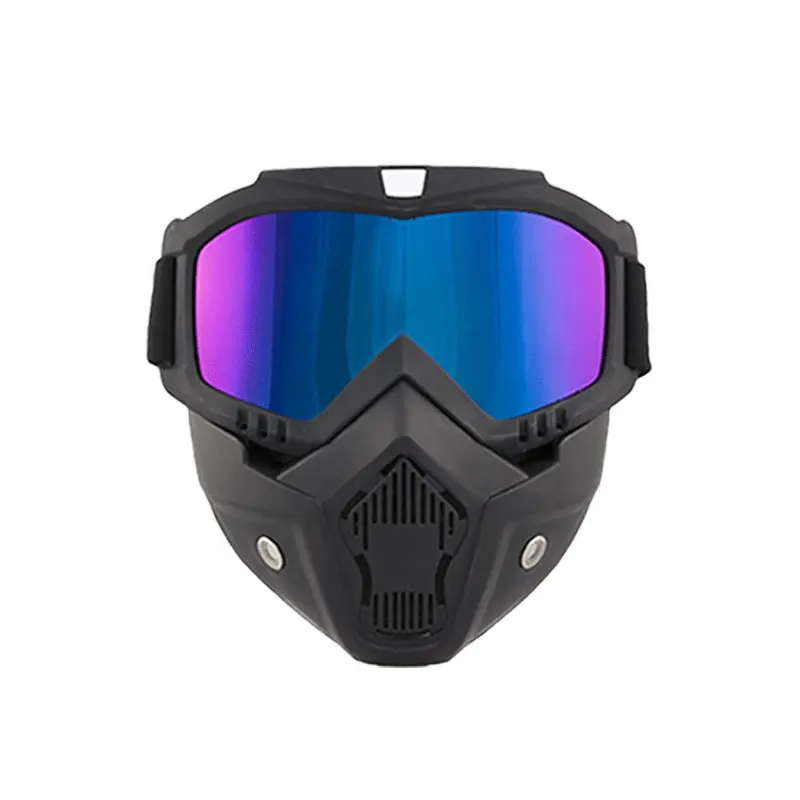 Motorcycle Glasses Motocross Motorbike Moto Glasses Detachable Goggle Summer UV Protection Ski Bike For Open Face Masks