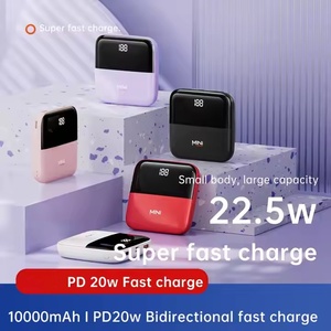 PD22.5W Digital Display Fast Charging Power Bank Ultra Slim Powerbanks <b>Mini</b> Power Bank 10000mah Super Fast Charging - Product Image 5