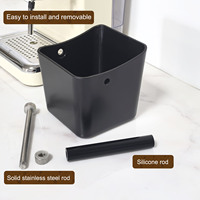 Boîte à café à bec incliné ergonomique, anti-éclaboussures, pour le vidage des résidus de café, accessoires pour barista, outils pour machine à café