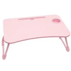 New design laptop holder aluminium Foldable Wooden Laptop Collapsible PC Table Computer Desk for Home Office with great price