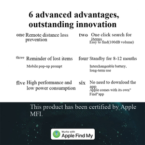 Traceur intelligent Bluetooth 4G LTE compatible avec le réseau Apple Find My, localisateur d'objets pour PC, localisation mondiale des personnes, pour clés, bagages, portefeuilles - Product Image 5