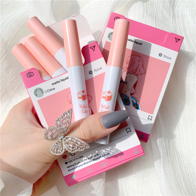 MUGELEEN Five Pack Matte Velvet Lipstick Set