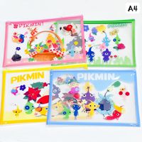 Sac de rangement portable à fermeture éclair en PVC translucide avec impression numérique, motifs de personnages de dessins animés créatifs, 4 tailles, pour papeterie et livres