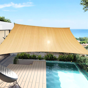 Cour piscine hdpe beige pare-soleil sur piscine/stretch ombre auvent/voile ombre monde - Product Image 6