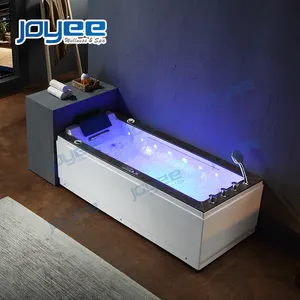 JOYEE Jazz Trắng Đá Bảng Điều Chỉnh Nhỏ Duy Nhất Whirlpool Bồn Tắm Với Thủy Điện Thác Bồn Tắm Massage Cho Phòng Tắm Sử Dụng