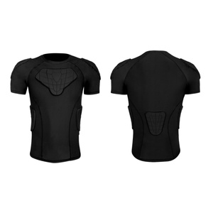 ANTMAX-Épaulière de football pour <span class=keywords><strong>homme</strong></span>, protège-côtes, protège-poitrine, chemise de compression rembourrée pour adulte, enfant, baseball, basketball, <span class=keywords><strong>rugby</strong></span> - Product Image 2