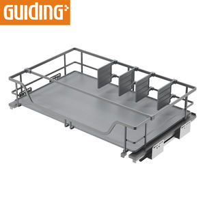 מודרני זול פלדה רכה סגירה רכה הטיה מטבח ארון צלחת אחסון צלחת מתלה קערה למשוך את סל המגירה - Product Image 4