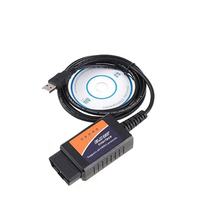 Escáner de diagnóstico automático ELM327 USB V1.5 OBD2 de alta calidad, herramienta de diagnóstico de coche, lector de código