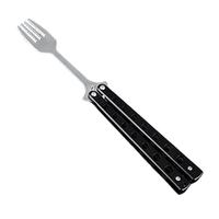 Fourchette-cuillère pliable portable en acier inoxydable, personnalisable OEM/ODM, couteau multi-usages CSGO pour le camping, garantie 3 ans, utilisation en extérieur