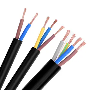 High speed RVV Cu CCA conductor flexible 3*2.5mm RVV cable electrical power cable PVC cable