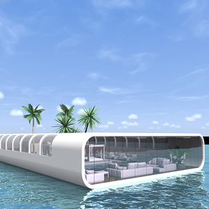 Bar à eau de luxe, plateforme flottante de loisirs, <span class=keywords><strong>Restaurant</strong></span>, Bar flottant, Villa Mobile, îlots préfabriqués, château d'eau, maison - Product Image 4