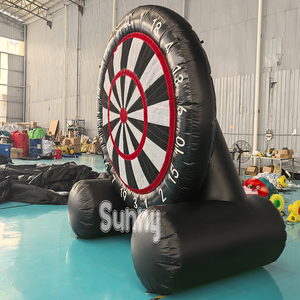 Grand jeu interactif gonflable <span class=keywords><strong>de</strong></span> football noir, jeu <span class=keywords><strong>de</strong></span> fléchettes sportif d'extérieur, cible <span class=keywords><strong>de</strong></span> football gonflable personnalisée, jeu <span class=keywords><strong>de</strong></span> fléchettes - Product Image 2