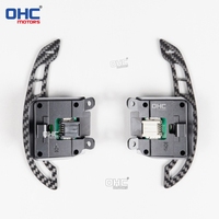 Paddle Shifter Magnetik Serat Karbon Forged Merah/Biru untuk Setir Chevy Corvette C8 Z06 Zr1 Z51 2020-2026 (Stok AS)