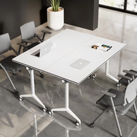 Table d'étude pliable moderne, durable et écologique pour bureaux, salles de conférence, réunions sectionnelles - Petits espaces, usage commercial