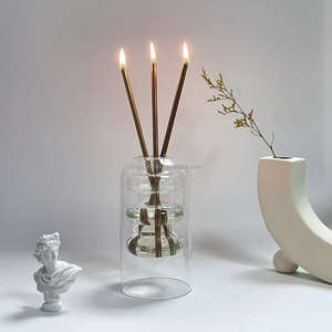 Emballage <span class=keywords><strong>de</strong></span> luxe, bougie <span class=keywords><strong>à</strong></span> <span class=keywords><strong>huile</strong></span>, <span class=keywords><strong>mèche</strong></span> <span class=keywords><strong>de</strong></span> bougie avancée, combustion sans fumée, <span class=keywords><strong>mèche</strong></span> <span class=keywords><strong>de</strong></span> bougie en métal, décoration d'intérieur, cadeau <span class=keywords><strong>de</strong></span> bougie - Product Image 5