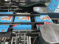 Machine d'emballage de boîtes en carton pour aliments à grande vitesse entièrement automatique avec plateau, machine de scellage à la colle