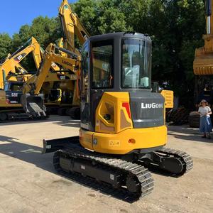 NOUVELLE Mini-excavatrice sur chenilles Liugong 9035FZTSG4 Jaune, équipement de construction avec godet de terrassement - Product Image 1