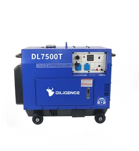 5.7kW/6.6kW 50 Hz 230V 19.6A/ 21.7A Factory Price Double Cylinder Silent Diesel Generator Set