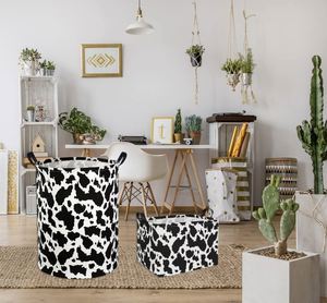 <b>Rectangle</b> Cow <b>Basket</b> Cow Print <b>Storage</b> Bins Cute Canvas Organizer Bin for Bedroom Decor Kids Toys Books - Product Image 2