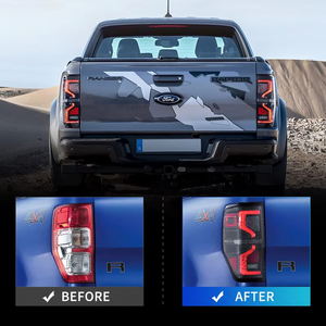 Ensemble de feu arrière à LED complet d'usine avec clignotant mobile pour Ford Ranger 2012-up T6 T7 mise à niveau des feux arrière de camionnette - Product Image 6