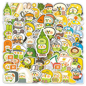 50 Uds gran oferta decoración Kawaii pegatinas personalizadas impresión impermeable Anime Lorilet Bebe pegatina - Product Image 1