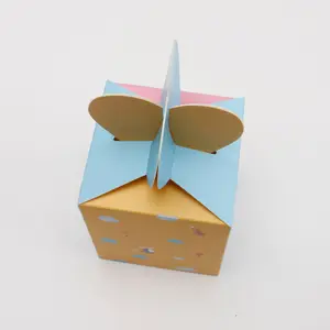 Giấy Hộp Quà Tặng Giấy Bento sáng tạo in giáng sinh Kẹo Ngọt Ngào gói giấy bao bì wrapper hộp