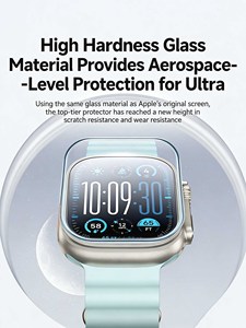 Protecteur d'écran en verre trempé Benks 0,3 mm pour Apple Watch Ultra 49 mm – Film HD transparent, anti-rayures et incassable - Product Image 3