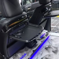 Tablette de siège arrière pour Toyota Highlander, charge sans fil, éclairage d'ambiance, porte-gobelet, accessoires de luxe pour l'amélioration de l'intérieur
