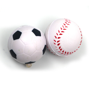 Superventas 6,3 cm Bola de PU sólida Bola de estrés de espuma Promoción Balón de fútbol Juguetes de ventilación de descompresión para niños - Product Image 4