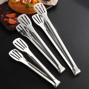 Pinzas para Alimentos de Acero Inoxidable, Doradas, de Tres Líneas, Antideslizantes, Resistentes al Calor, para Hornear Pan, Asar a la Parrilla, para Filetes - Product Image 2
