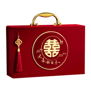 订婚婚礼嫁妆钱箱高档结婚用品嫁妆盒 - Product Image 1