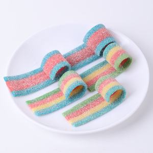 Caramelle Gommose Assortite al Gusto di Frutta, Dolci e Aspre, Certificato Halal, Gommose Acide a Forma di Cintura e Gommose Acide a Forma di Sabbia, Vendita all'Ingrosso Personalizzata - Product Image 1