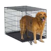 Cage à chien noire caisse valise pliante chenil pour animaux
