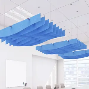 Dekorative Deckenfliesen akustik-Steppdecken PET akustikplatte schalldämmung Materialien akustik-Wandplatten 100 %Polyester