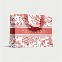 Sac de shopping en papier recyclable pour la mode, avec poignée intérieure dissimulée, impression sérigraphique 190-230 g/m², logo de marque personnalisé