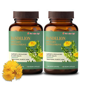 Capsules de pissenlit riches en fibres - Soutien à la santé intestinale et prébiotique, complément alimentaire naturel pour la digestion - Product Image 1