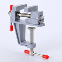 Étau de table en aluminium pour petits bijoutiers Hobby Clamp on Bench Vise Tool Vice DIY