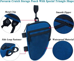 Canne pliante en aluminium échantillon gratuit Bâton de marche Femmes Fleur violette Fleur florale Béquilles Sac de marche - Product Image 6