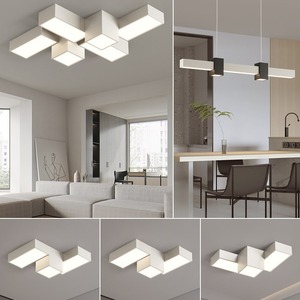 Lámpara de Techo LED Moderna con Forma de Nube, Base de Metal Acrílico, 6000K Blanco Frío, Diseño Asiático, Gran Tamaño, para Dormitorio, Montaje en Superficie, CRI 90 - Product Image 5