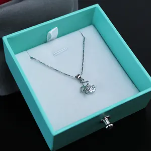 Venta al por mayor personalizado Día de San Valentín Rosa caja de regalo amantes joyería colgante caja de regalo cajón creativo caja de embalaje al por mayor