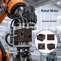 Collecteur hydraulique en bakélite usiné CNC par tournage-fraisage, à planeurité contrôlée pour moteur de robot