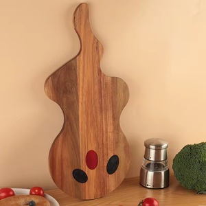 Planche à découper en bois d'acacia avec motif fantôme pour décoration d'Halloween, planche de service en résine, planche à charcuterie et à <span class=keywords><strong>fromage</strong></span> pour la cuisine - Product Image 5