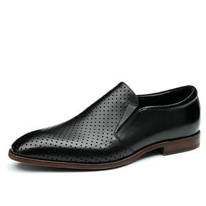 Sandales décontractées pour hommes de luxe, mode extérieure, sandales respirantes en cuir de vache, pantoufles légères en cuir - Product Image 2