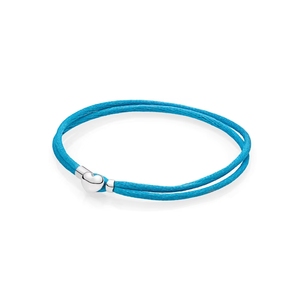 Bracelets en cuir tressé multicolores tendance <span class=keywords><strong>Pandora</strong></span> en argent S925, adaptés aux breloques DIY, bijoux, cadeaux exquis - Product Image 4