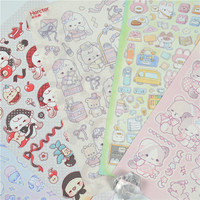 Autocollant transparent en rouleau sur mesure pour anime, prix de gros, commande en gros, idéal pour les fêtes et la présentation