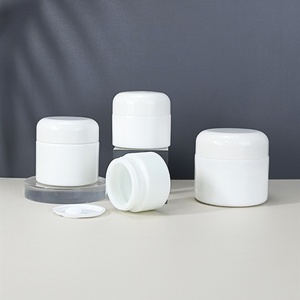 Tarros de Vidrio Opalino de Lujo de 15g 20g 30ml 50ml con Boca Ancha y Tapas Blancas para Crema Cosmética - Product Image 6
